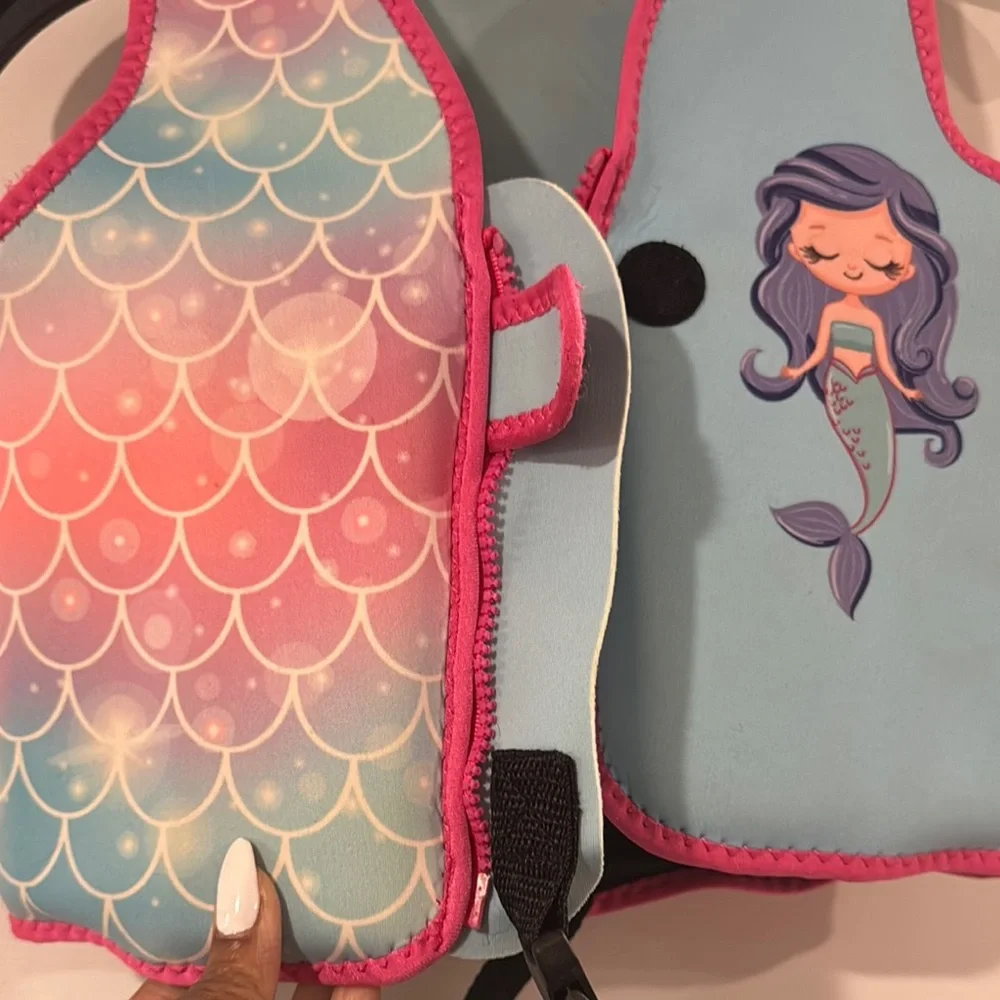 Mermaid Design Kids Swim Vest